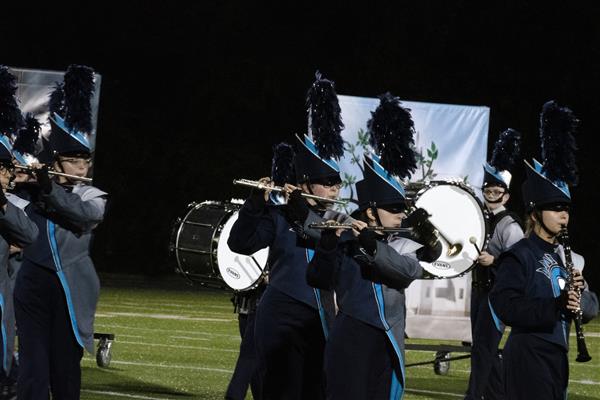 Chesapeake High School Marching Band Performing